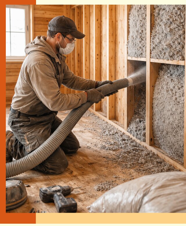 Утепление дачного дома эковатой в Канске — быстро и надёжно