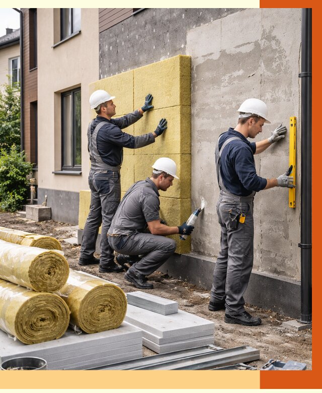 Утепление таунхауса в Канске от 7869 руб/м2 — комплекс под ключ | ТепломастерКнс