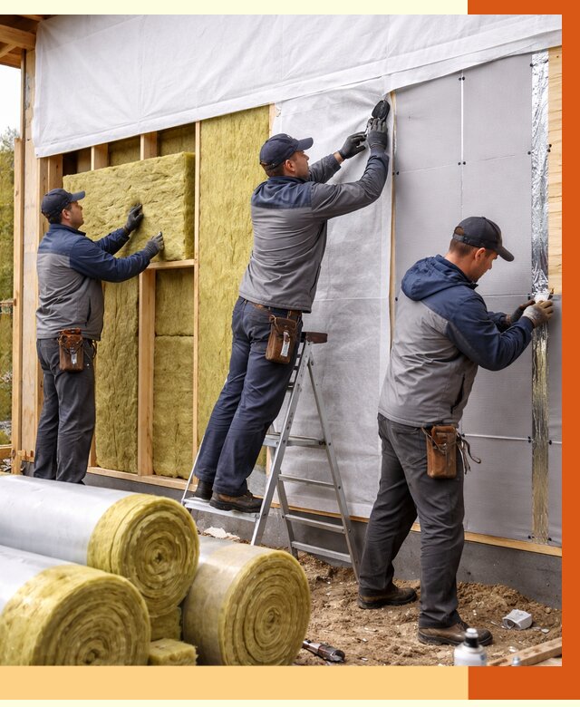 Утепление каркасного дома в Канске от 4590 руб./м2 — профессионально | ТепломастерКнс