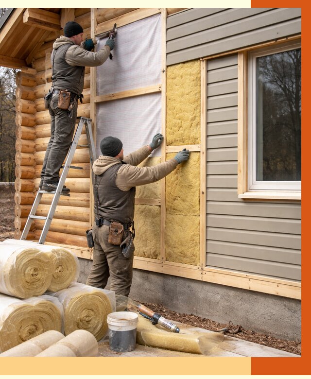 Утепление деревянного дома в Канске от 6776 руб./м2 — заказать работы | ТепломастерКнс