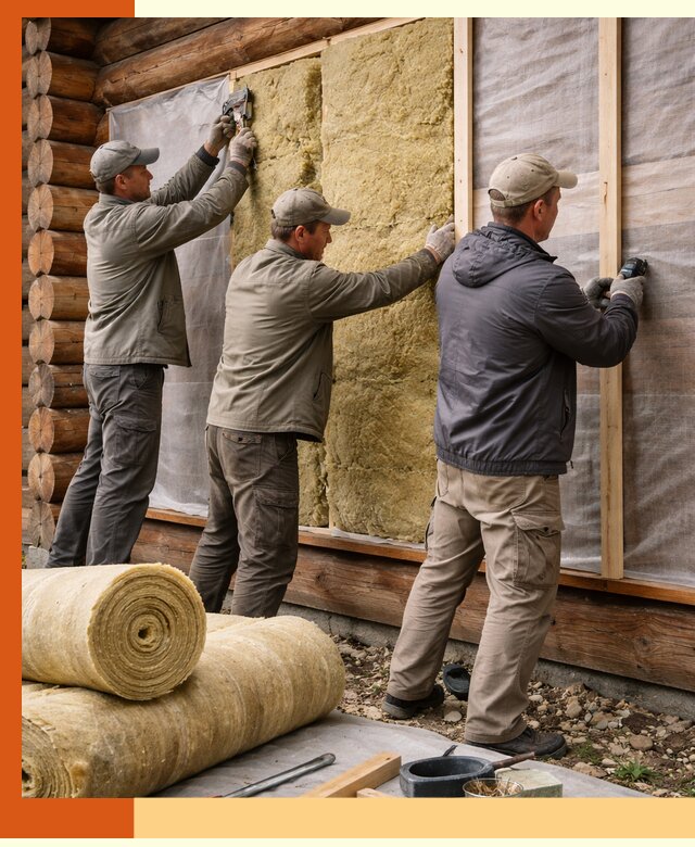 Утепление деревянного дома в Канске эффективными технологиями