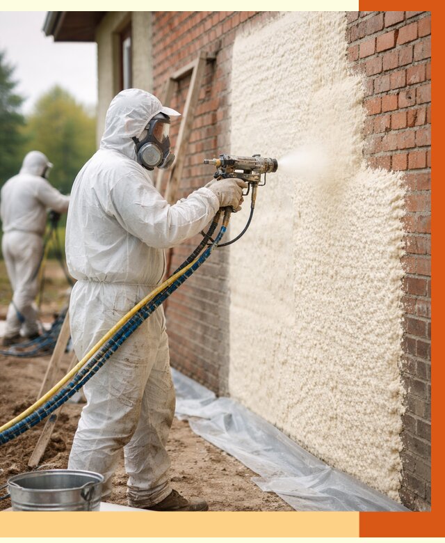 Утепление кирпичного дома ППУ в Канске под ключ от 7104 руб. | ТепломастерКнс