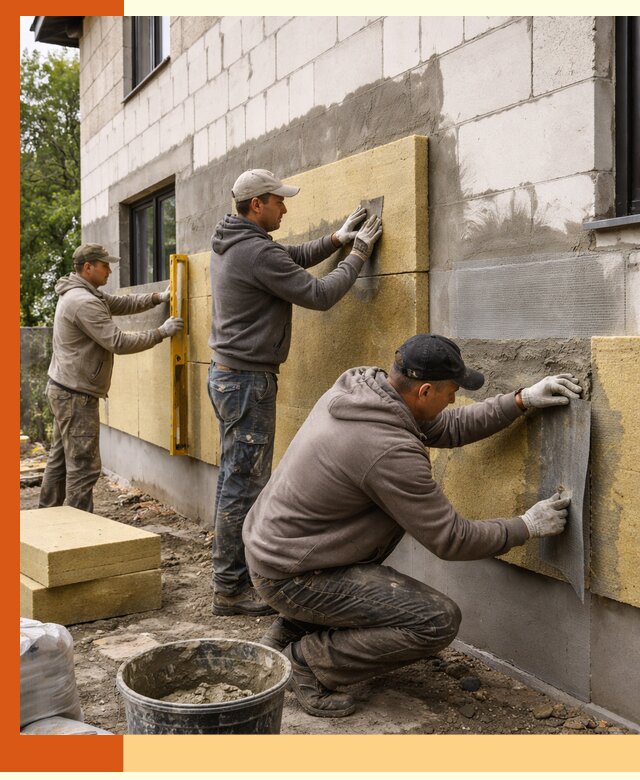 Утепление дома из газобетона в Канске качественно и долговечно