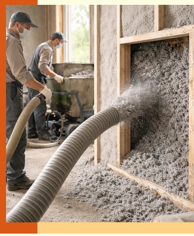 Утепление коттеджа эковатой в Канске с гарантией качества