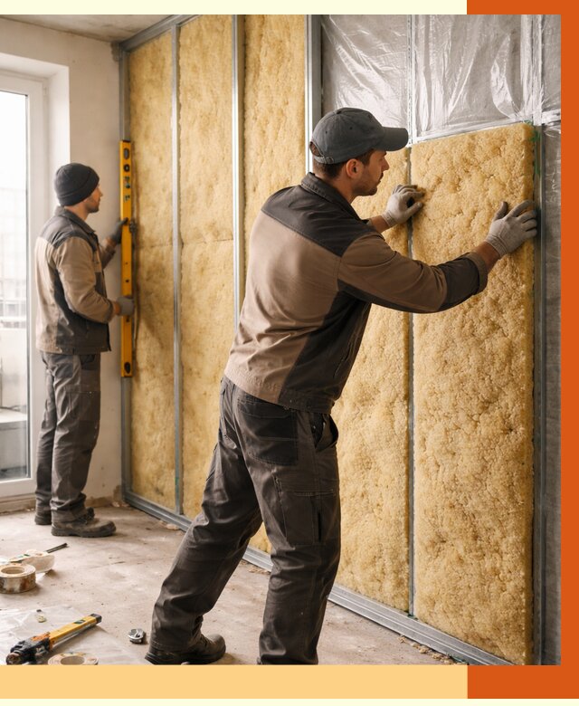 Утепление квартиры изнутри в Канске от 4754 руб. за м2 | Проф. работы ТепломастерКнс