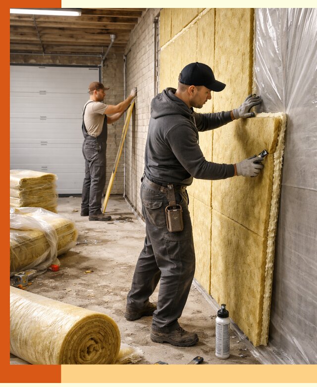 Утепление гаража под ключ в Канске — все виды теплоизоляции