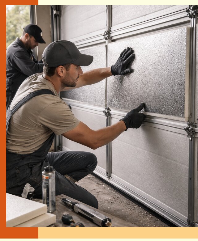 Утепление гаражных ворот в Канске качественно и надежно