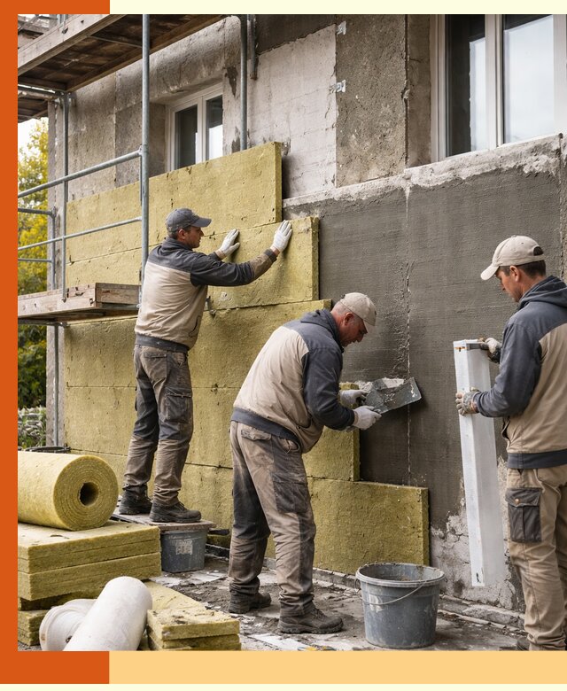 Утепление фасада зданий и домов в Канске