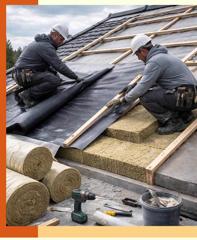 Утепление крыши снаружи в Канске: профессиональная теплоизоляция