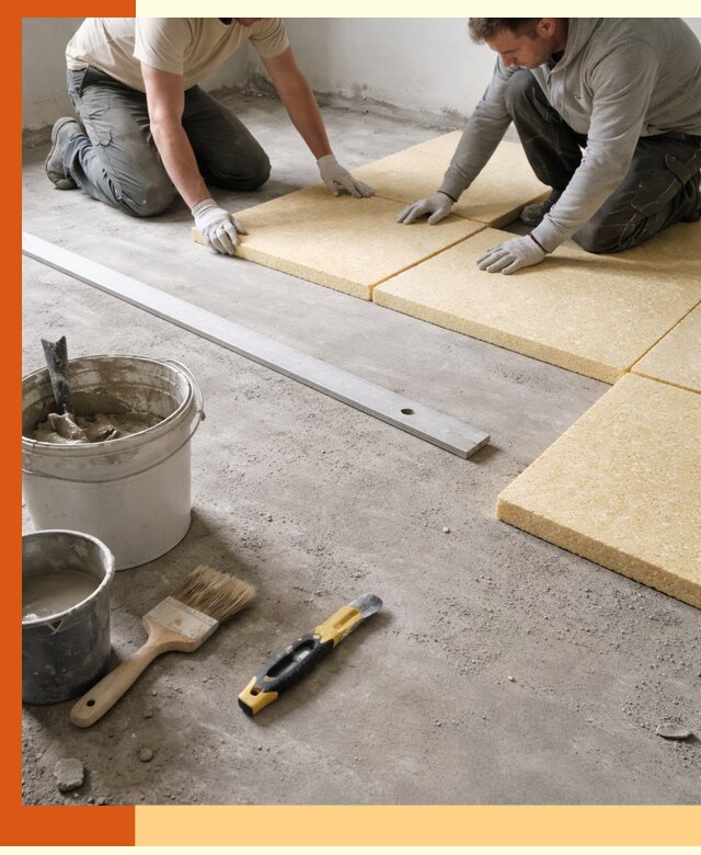 Утепление бетонного пола в Канске профессионально и недорого