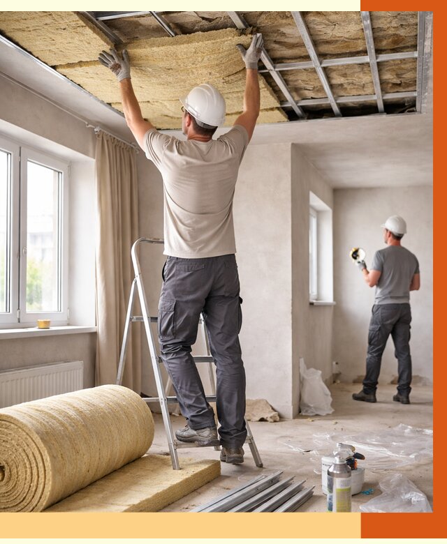 Утепление потолка в частном доме в Канске от 1038 руб./м² — работы под ключ | ТепломастерКнс