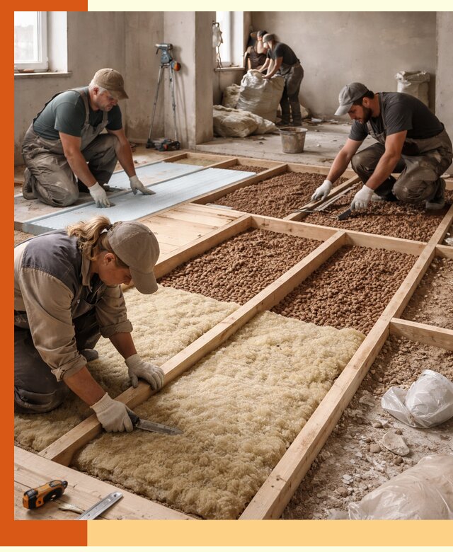 Утепление перекрытий жилых и промышленных зданий в Канске