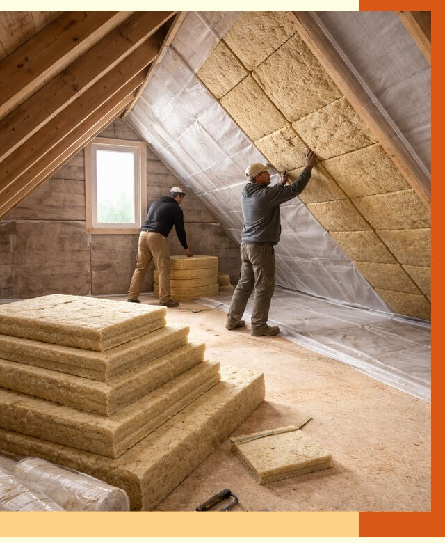 Утепление мансарды в Канске от 2732 руб/м2 — комплексно и под ключ | ТепломастерКнс