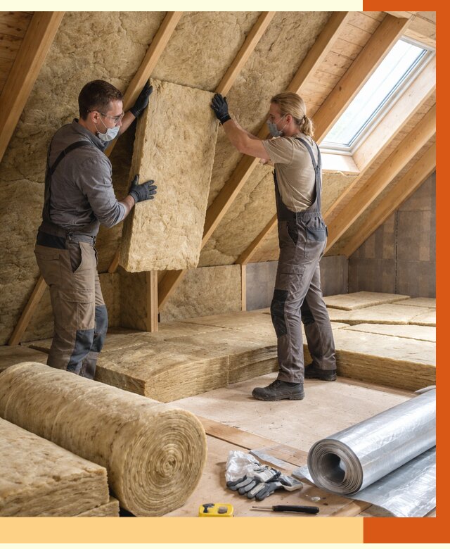 Утепление мансарды минватой в Канске от 4590 руб./м2 — монтаж и пароизоляция | ТепломастерКнс