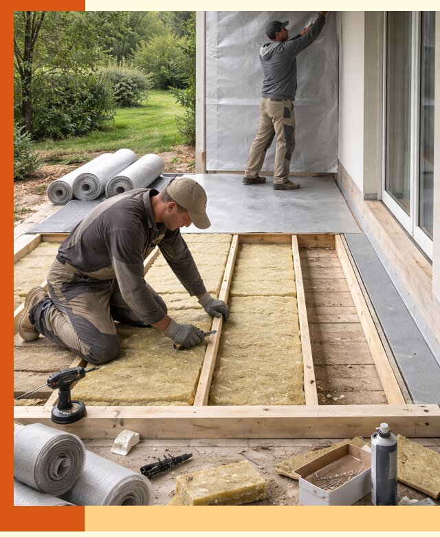 Утепление террасы в Канске — тепло и защита круглогодично