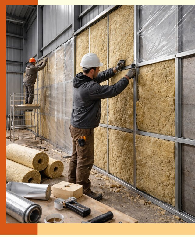 Утепление ангара в Канске — профессиональная теплоизоляция помещений