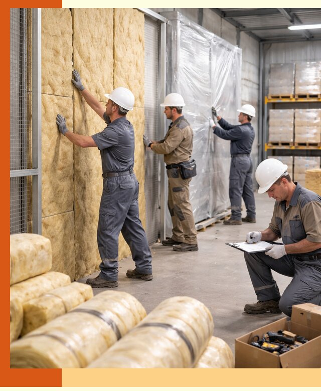 Утепление склада готовой продукции в Канске качественно и быстро