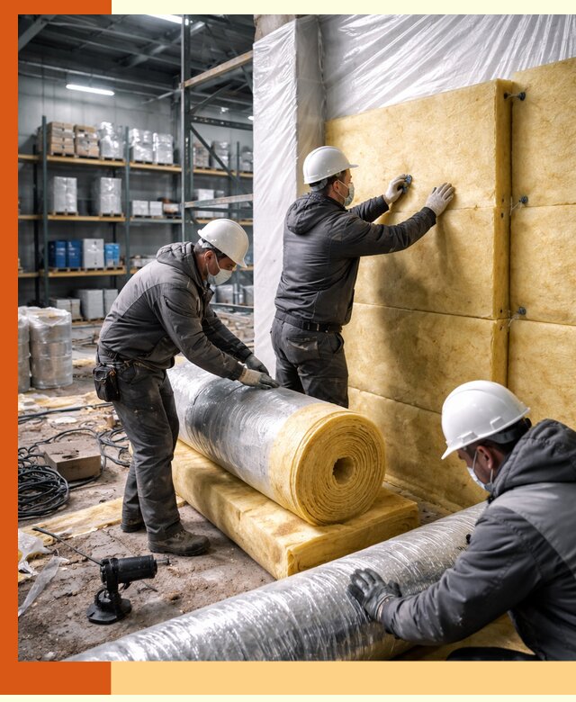 Утепление склада химсырья в Канске: безопасная и эффективная изоляция