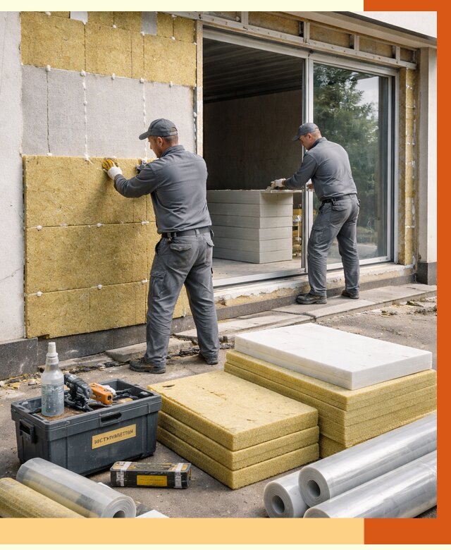 Утепление торгового павильона в Канске от 15847 руб./м² под ключ | ТепломастерКнс