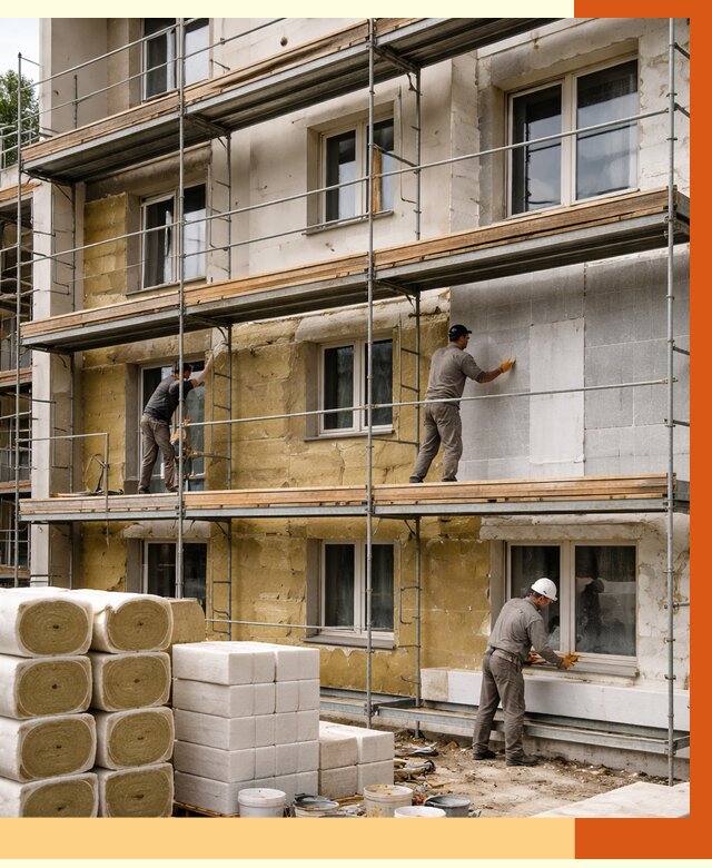 Утепление гостиницы в Канске от 7869 руб./м2 — комплексно, ППУ, под ключ | ТепломастерКнс