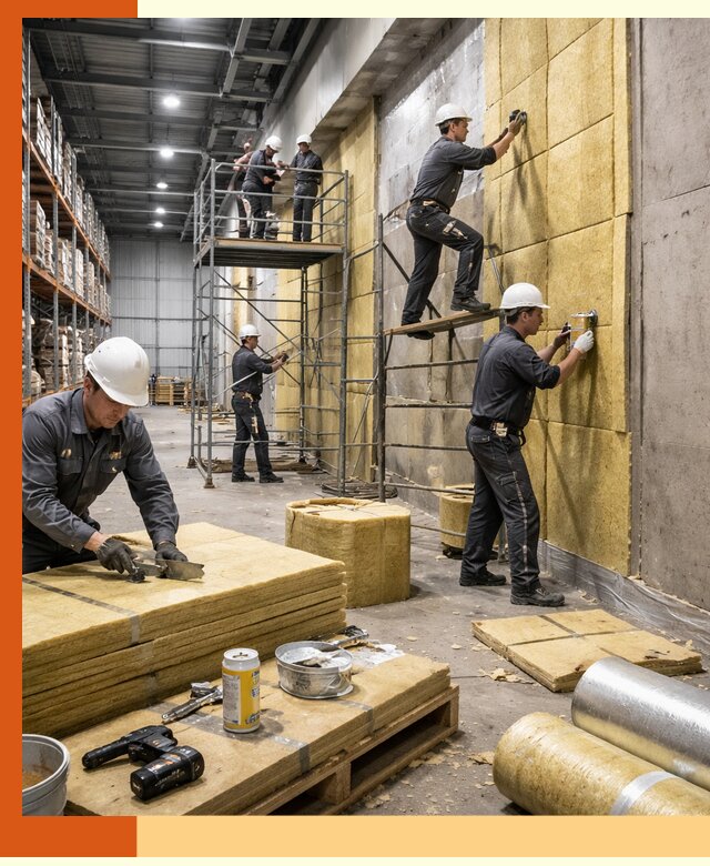 Утепление логистического центра в Канске качественно и экономично