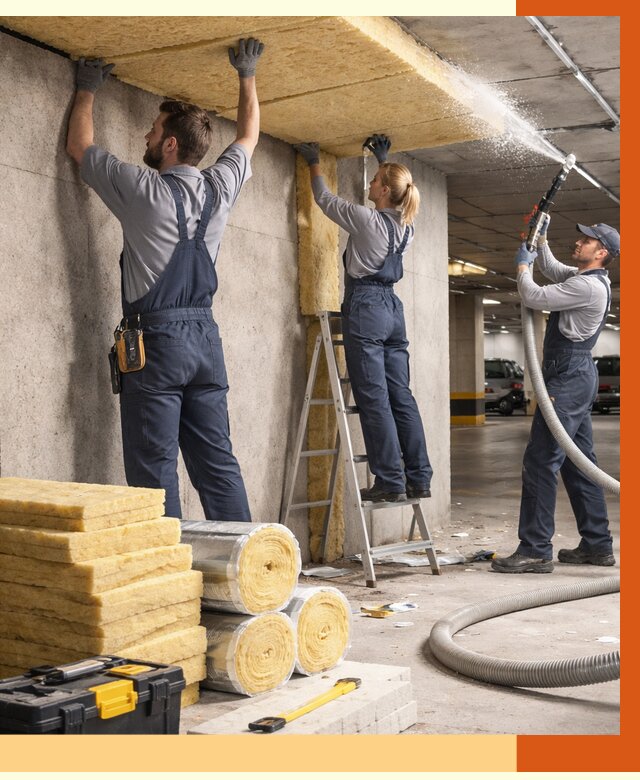 Утепление паркинга в Канске от 7432 руб./м2 — работы под ключ | ТепломастерКнс