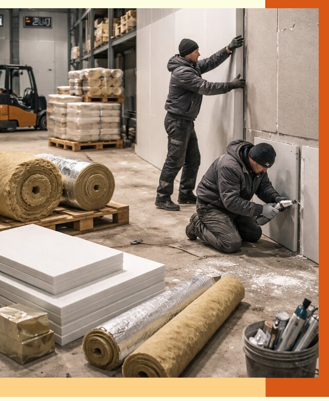 Утепление холодного склада в Канске от 9290 руб/м2 — комплексное под ключ | ТепломастерКнс