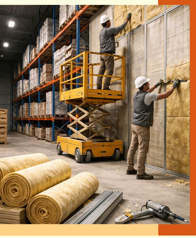 Утепление торгового склада в Канске от 3497 руб/м2 — комплексно и под ключ | ТепломастерКнс