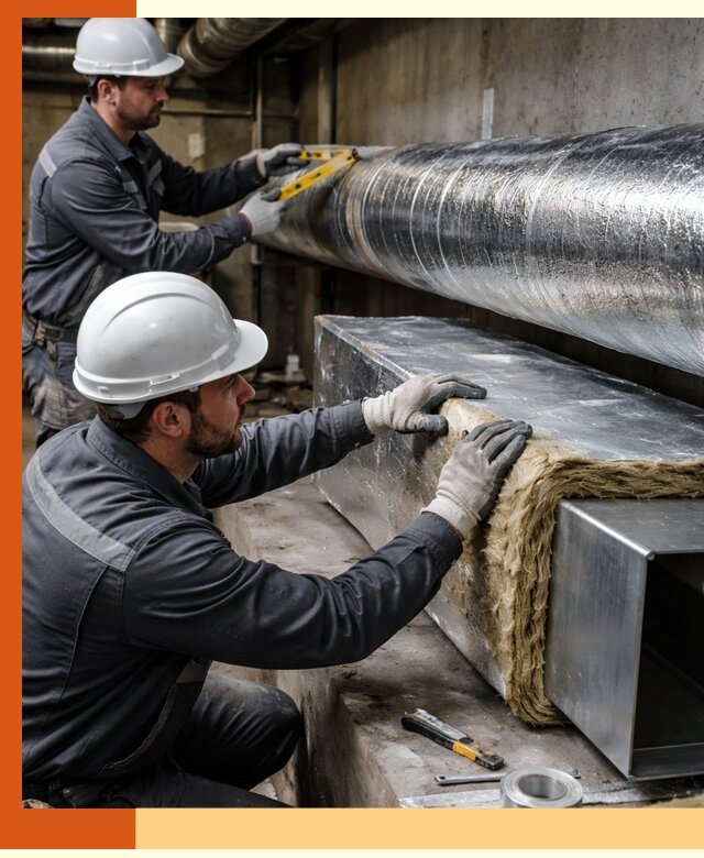 Профессиональное утепление воздуховодов и теплоизоляция в Канске