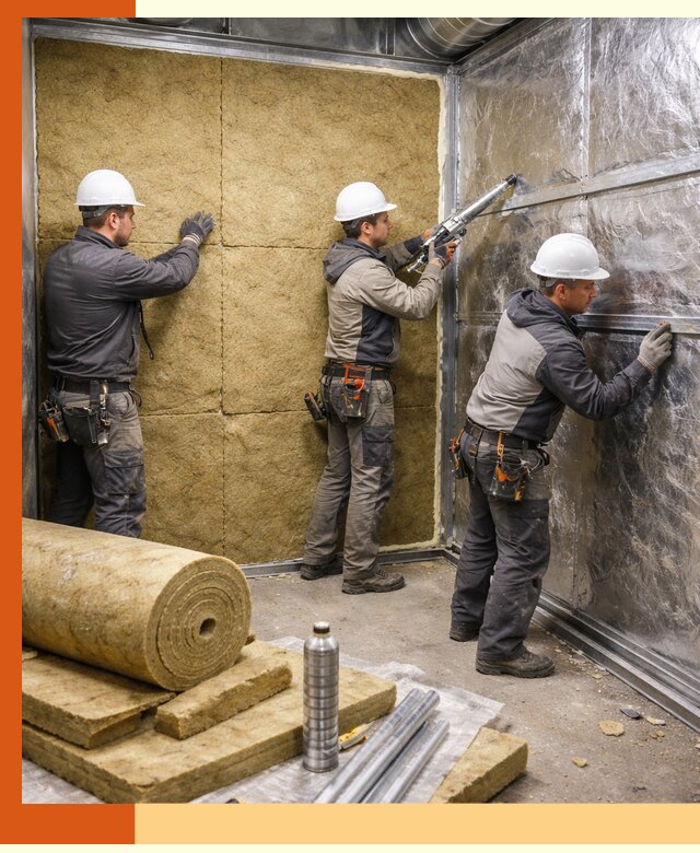 Утепление венткамеры в Канске — качественная теплоизоляция и шумопоглощение