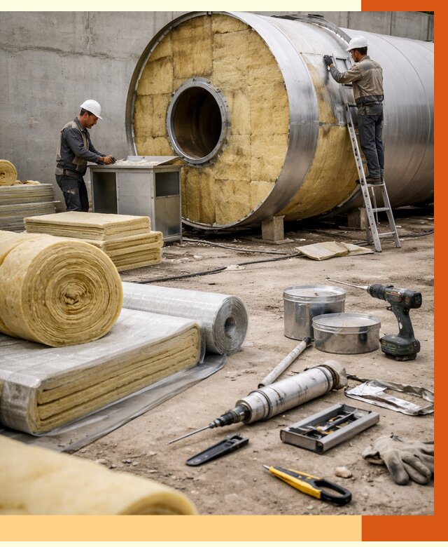 Утепление резервуара с топливом в Канске от 30055 руб. под ключ | ТепломастерКнс