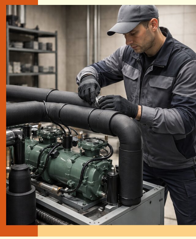 Утепление холодильного агрегата и теплоизоляция в Канске