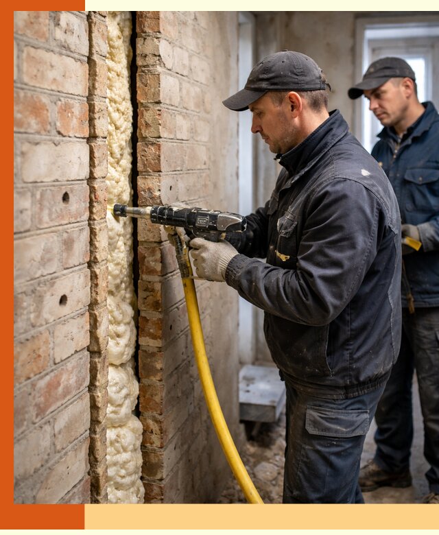 Межстеновое утепление пенополиуретаном в Канске