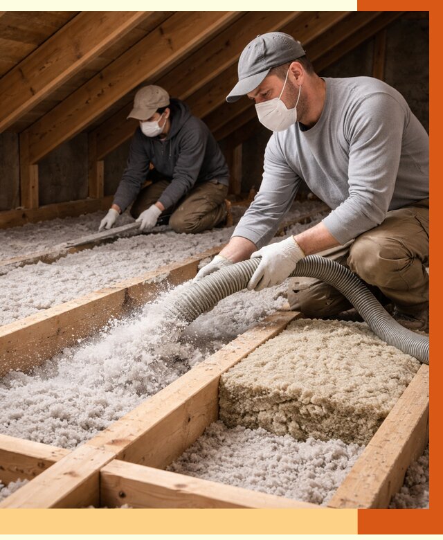 Заполнение полостей чердачного перекрытия в Канске от 4918 руб. | ТепломастерКнс