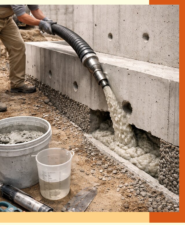 Заполнение полостей фундамента в Канске от 7432 руб. под ключ | ТепломастерКнс