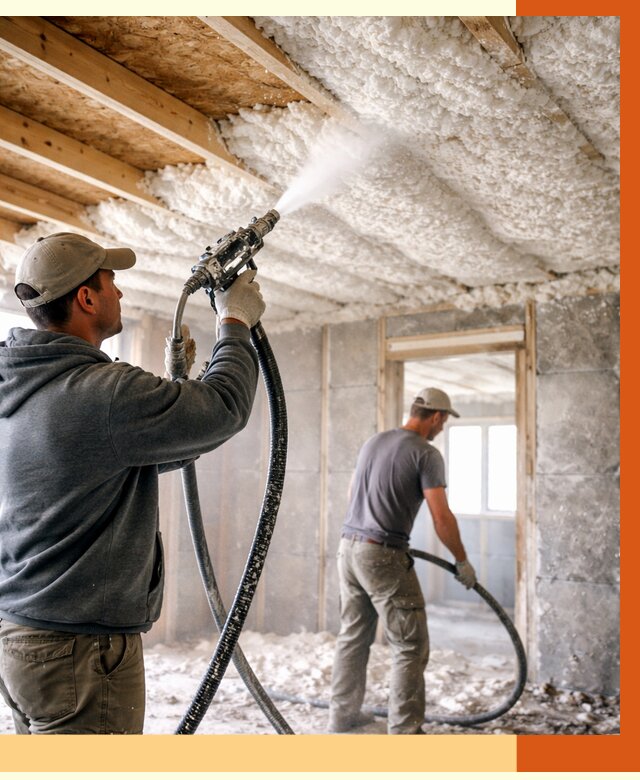 Утепление пеноизолом в Канске от 1749 руб./м2 под ключ | ТепломастерКнс