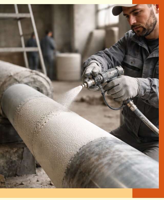 Утепление труб жидкой теплоизоляцией в Канске от 8197 руб. под ключ | ТепломастерКнс