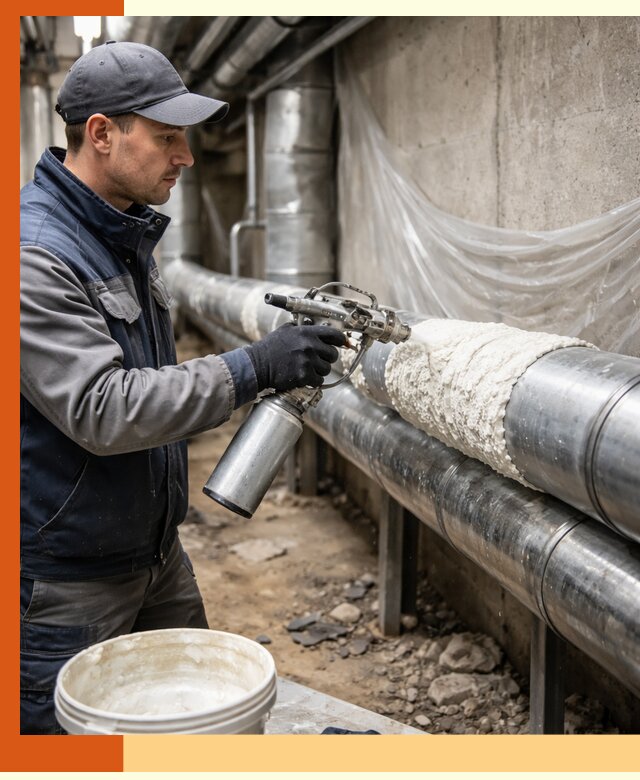 Утепление труб жидкой теплоизоляцией в Канске