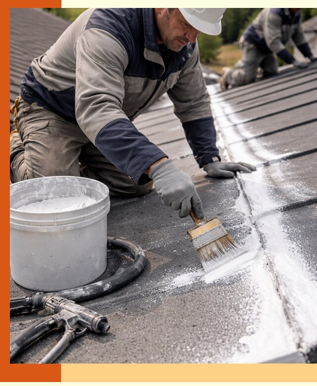 Утепление кровли жидкой теплоизоляцией в Канске