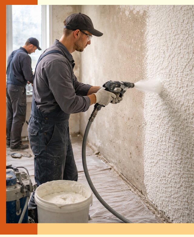 Утепление стен жидкой теплоизоляцией в Канске для квартир и домов