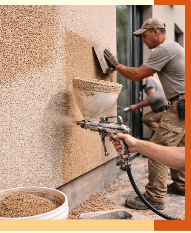 Утепление фасада жидкой пробкой в Канске от 5246 руб./м² под ключ | ТепломастерКнс