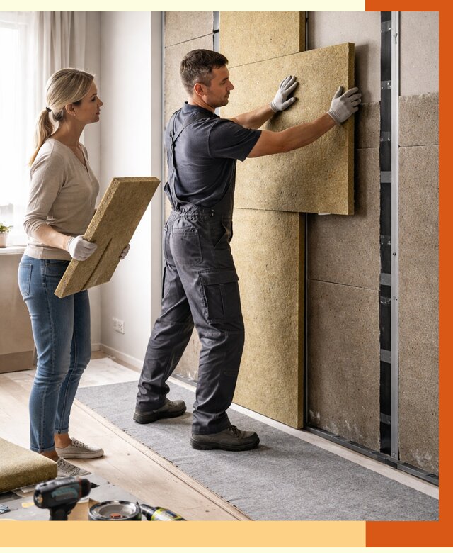 Профессиональная шумоизоляция квартиры в Канске от 8197 руб. за м2 | ТепломастерКнс