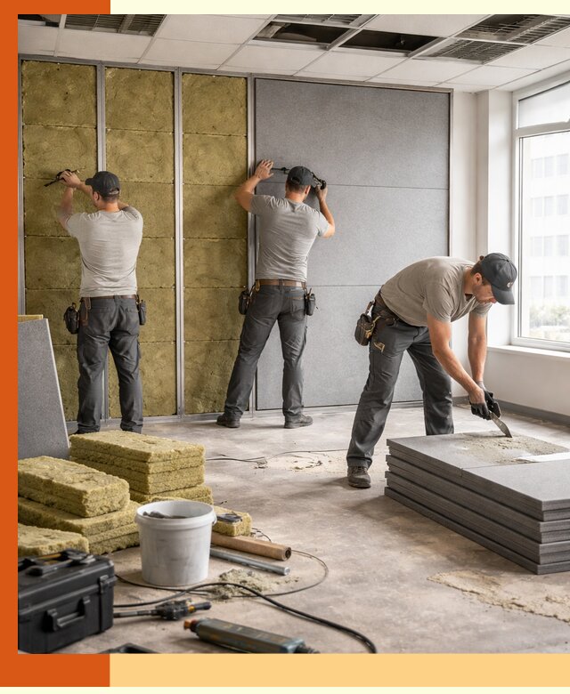 Профессиональная шумоизоляция офисов в Канске для комфорта сотрудников