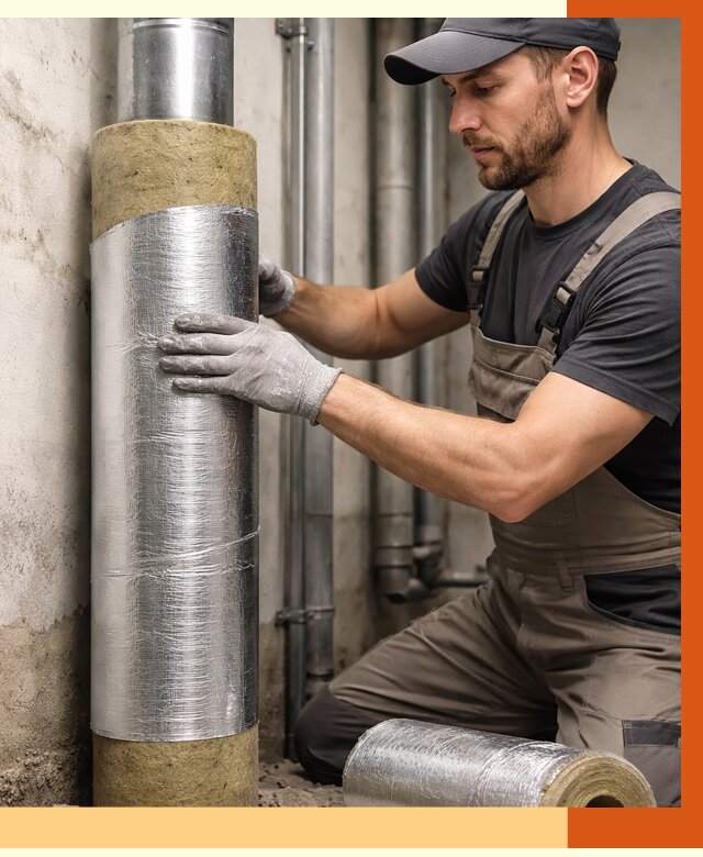 Шумоизоляция труб в Канске от 1311 руб. — шумоподавление и звукоизоляция труб | ТепломастерКнс