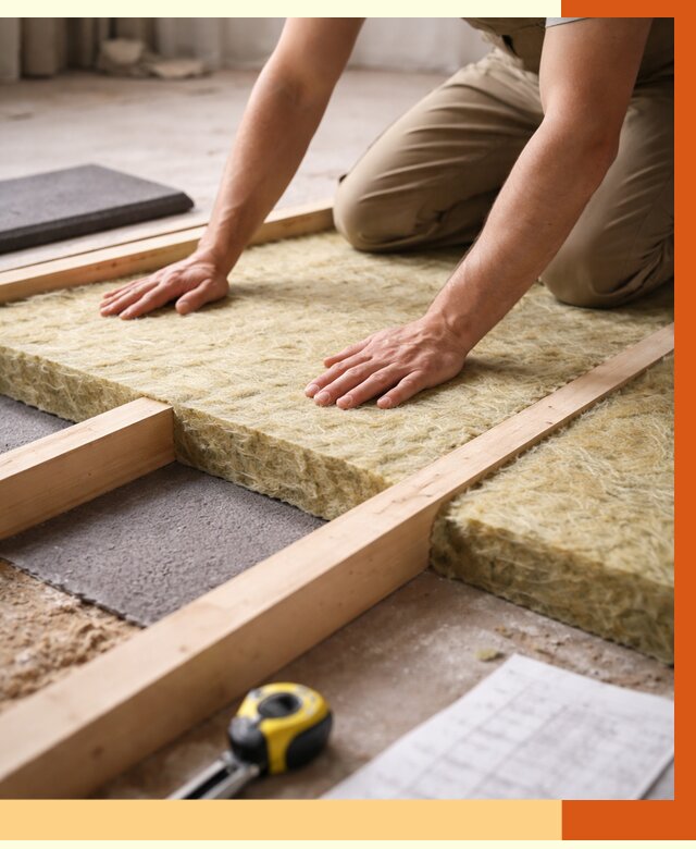 Шумоизоляция пола в Канске от 1366 руб./м² — профессиональная звукоизоляция | ТепломастерКнс