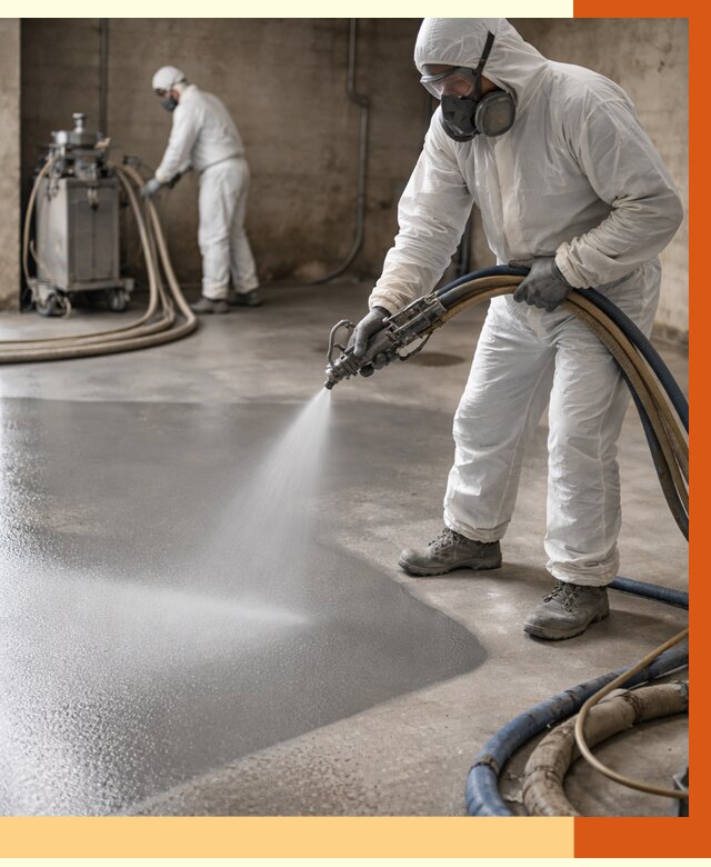 Гидроизоляция полимочевиной в Канске от 9290 руб/м² — напыление полимерной гидроизоляции | ТепломастерКнс
