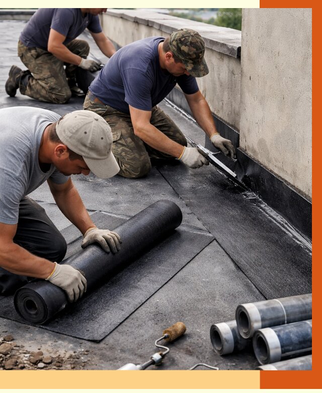 Гидроизоляция кровли в Канске от 4918 руб. — профессиональная гидроизоляция крыши | ТепломастерКнс