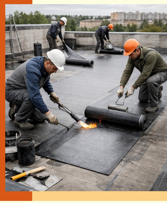 Профессиональная гидроизоляция плоской кровли в Канске