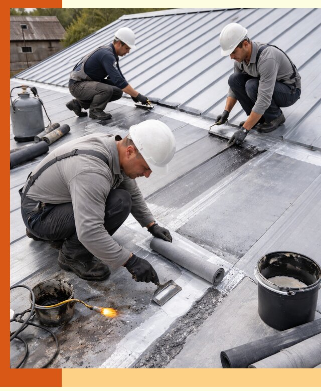 Гидроизоляция металлической кровли с гарантией в Канске