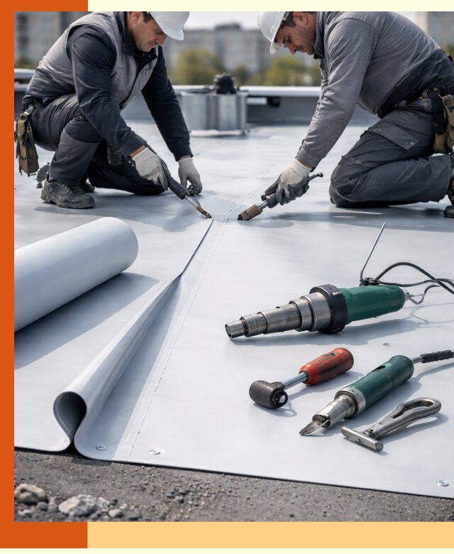 Гидроизоляция мембранной кровли в Канске: монтаж и ремонт быстро